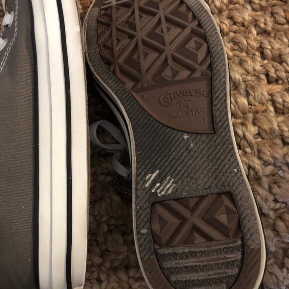 Gray Converse Sneakers, Women's Size 9 - Picture 10 of 13